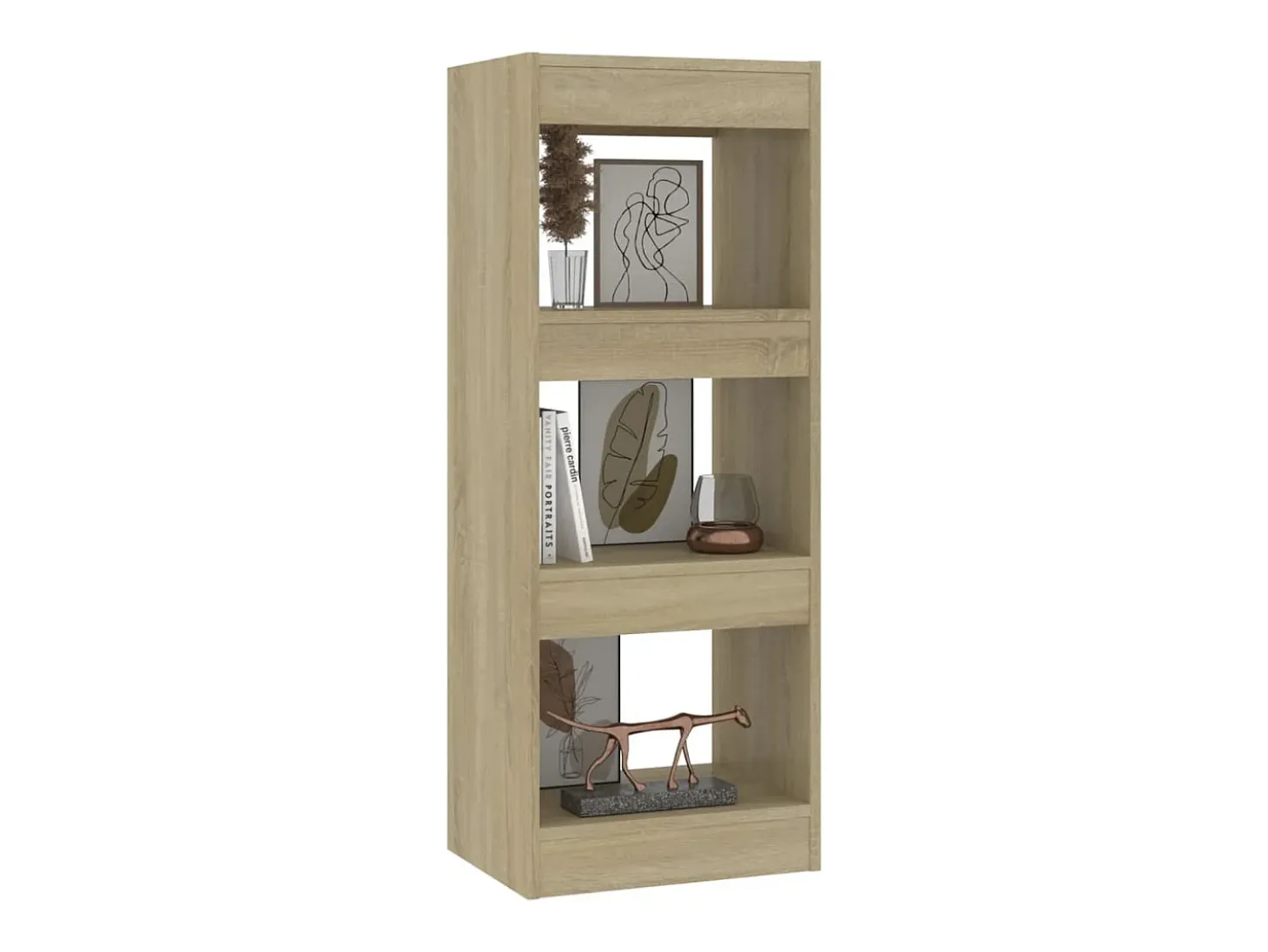 Estantería/divisor madera ingeniería roble Sonoma 40x30x103 cm