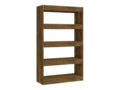 Estantería/divisor madera ingeniería roble ahumado 80x30x135 cm