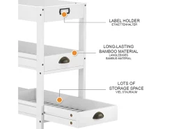 Estanterías de almacenamiento blanco 33x66x66 legum