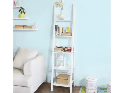 Estanterias Librerias,Estanterias de Diseño,Estantería de Esquina,Blanco,FRG101-W SoBuy ES