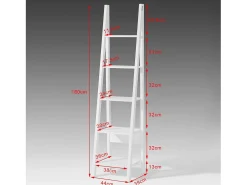 Estanterias Librerias,Estanterias de Diseño,Estantería de Esquina,Blanco,FRG101-W SoBuy ES