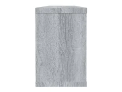 Estantes cúbicos de pared 4 uds madera gris Sonoma 60x15x23 cm ES810149