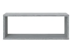 Estantes cúbicos de pared 6 uds madera gris Sonoma 60x15x23 cm ES19788