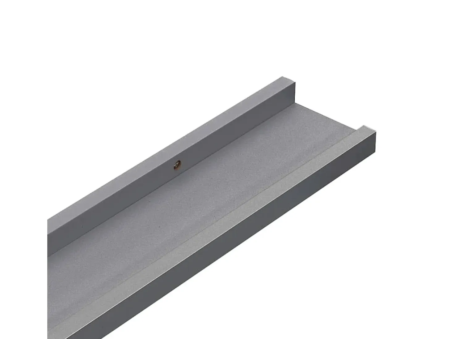 Estantes de pared 4 piezas Gris 115x9x3 cm