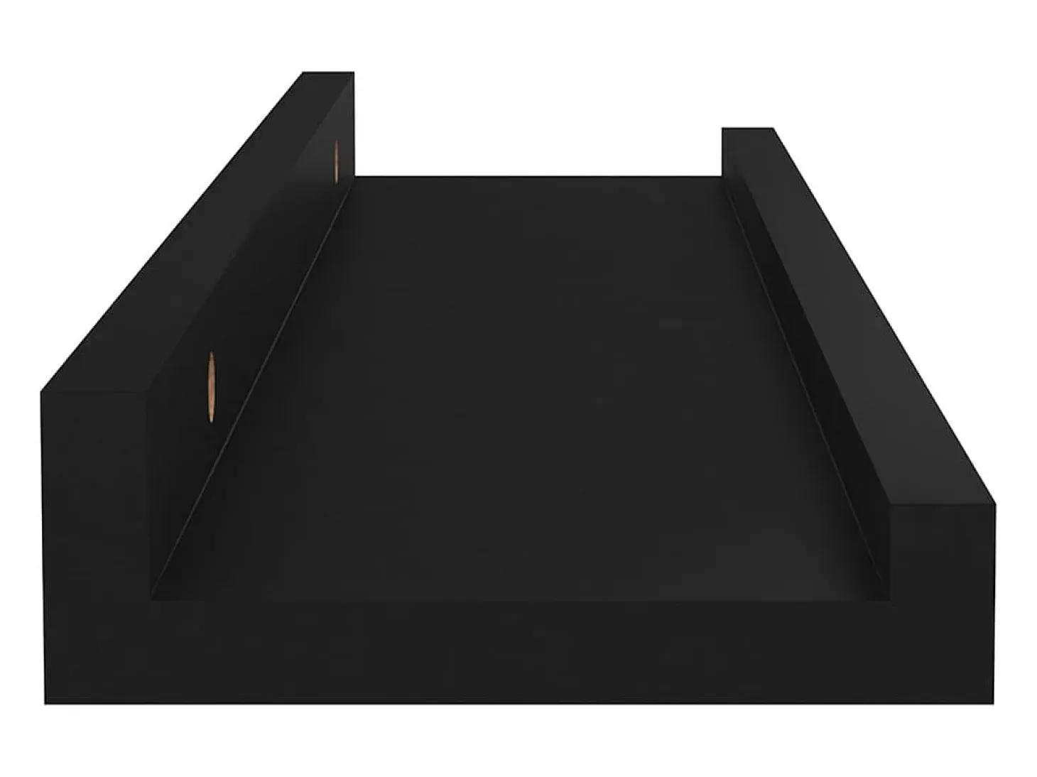 Estantes de pared 4 piezas Negro 40x9x3 cm