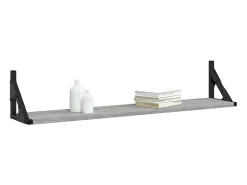 Estantes de pared 2 piezas Sonoma gris 80x15x15,5 cm Madera de ingeniería