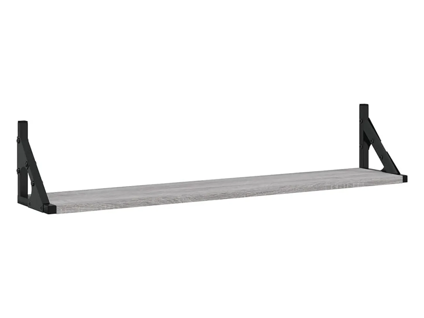 Estantes de pared 2 piezas Sonoma gris 80x15x15,5 cm Madera de ingeniería