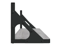 Estantes de pared 2 piezas Sonoma gris 80x15x15,5 cm Madera de ingeniería