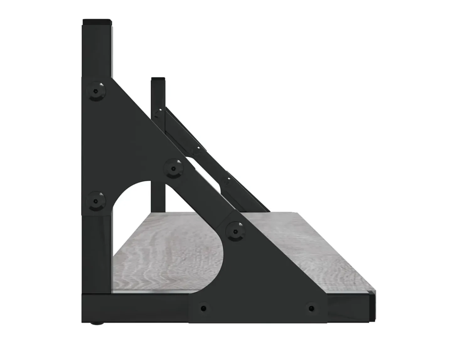 Estantes de pared 2 piezas Sonoma gris 80x15x15,5 cm Madera de ingeniería