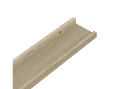 Estantes de pared 4 piezas roble sonoma 40x9x3 cm