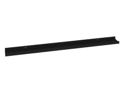 Estantes de pared 4 piezas Negro 100x9x3 cm