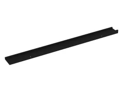 Estantes de pared 4 piezas Negro 100x9x3 cm