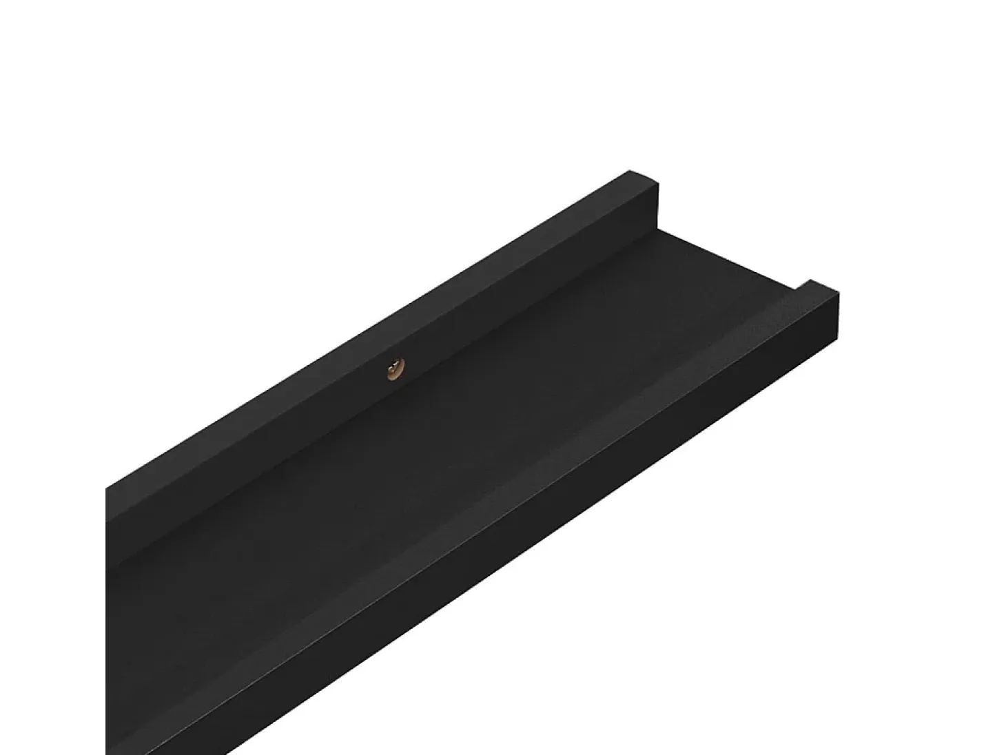 Estantes de pared 4 piezas Negro 100x9x3 cm