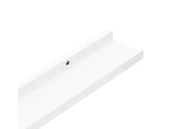 Estantes de pared 4 piezas Blanco 40x9x3 cm