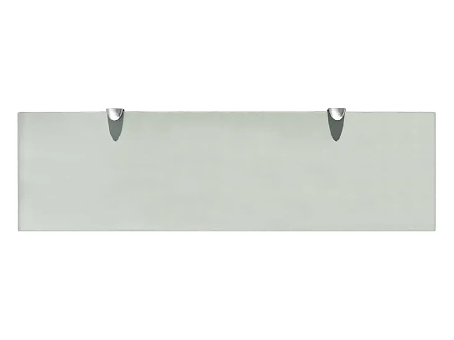 Estantes de pared 2 uds Cristal 70x20 cm 8 mm
