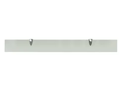 Estantes de pared 2 uds Cristal 90x10 cm 8 mm