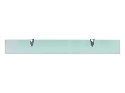 Estantes de pared 2 uds Cristal 80x10 cm 8 mm