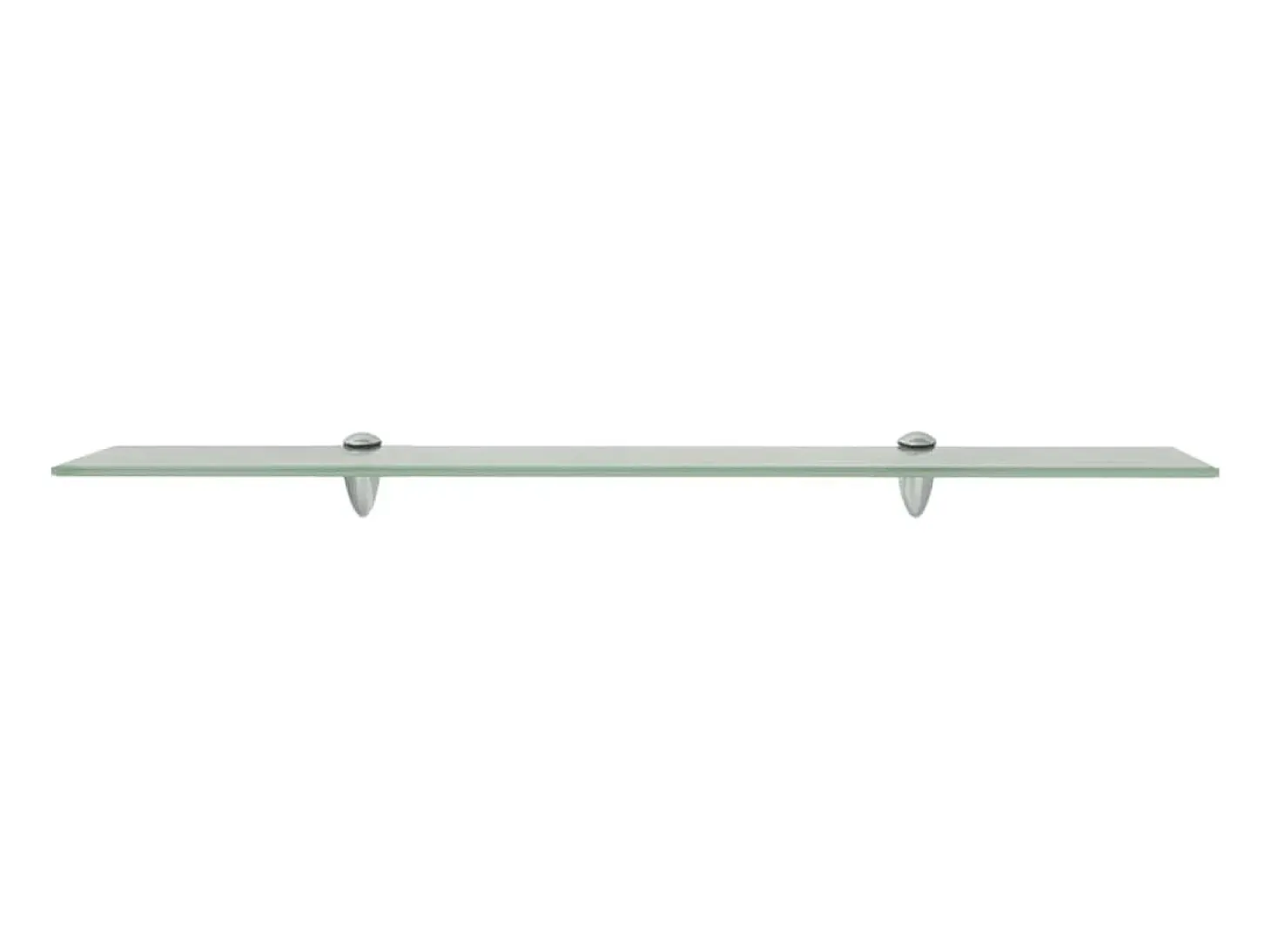 Estantes de pared 2 uds Cristal 80x10 cm 8 mm