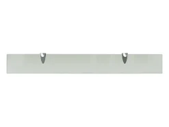Estantes de pared 2 uds Cristal 80x10 cm 8 mm