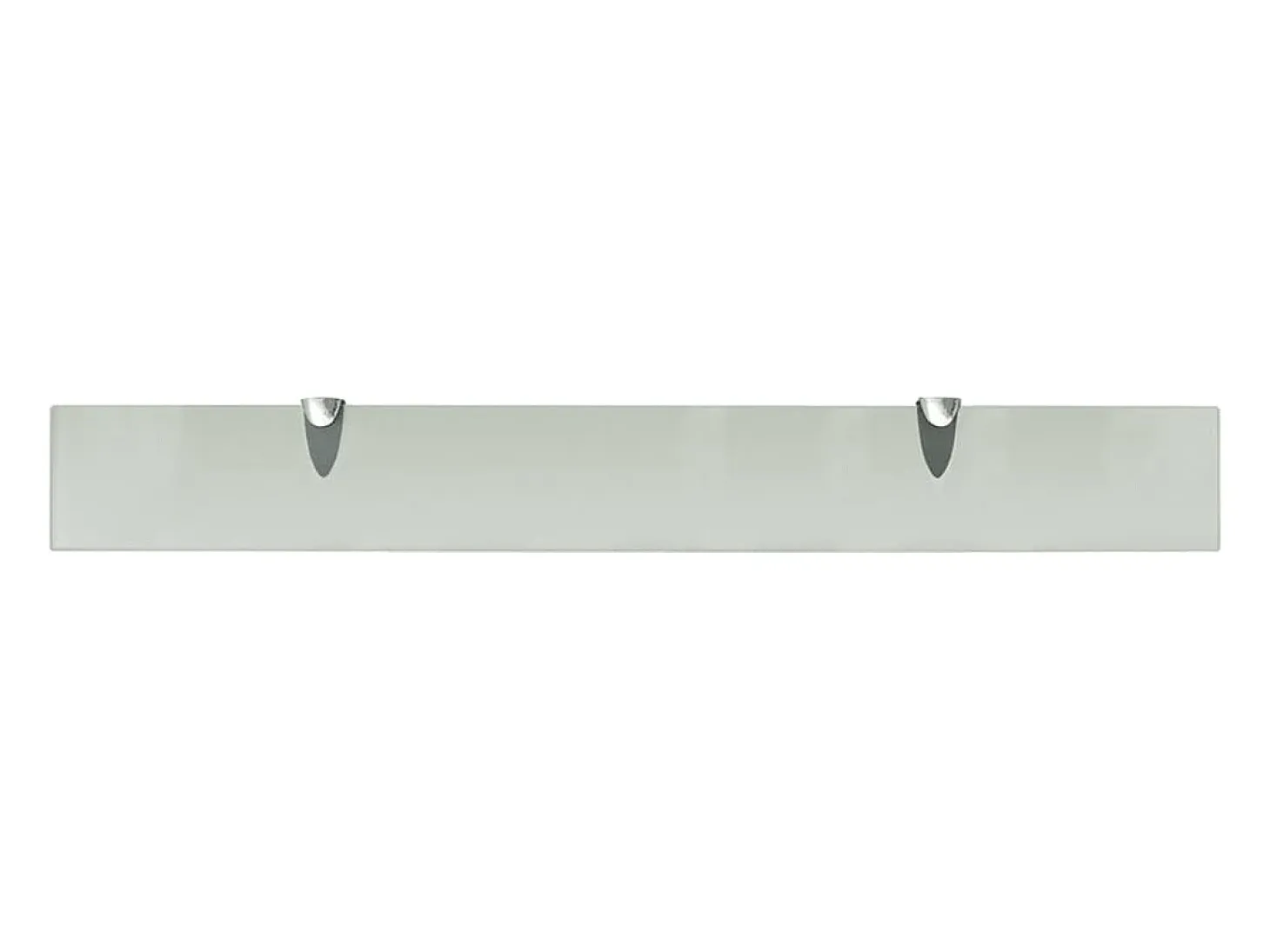 Estantes de pared 2 uds Cristal 80x10 cm 8 mm