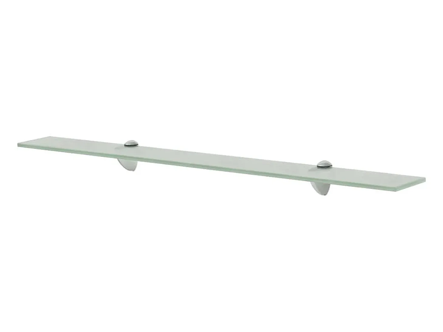 Estantes de pared 2 uds Cristal 80x10 cm 8 mm