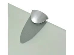 Estantes de pared 2 uds Cristal 80x10 cm 8 mm