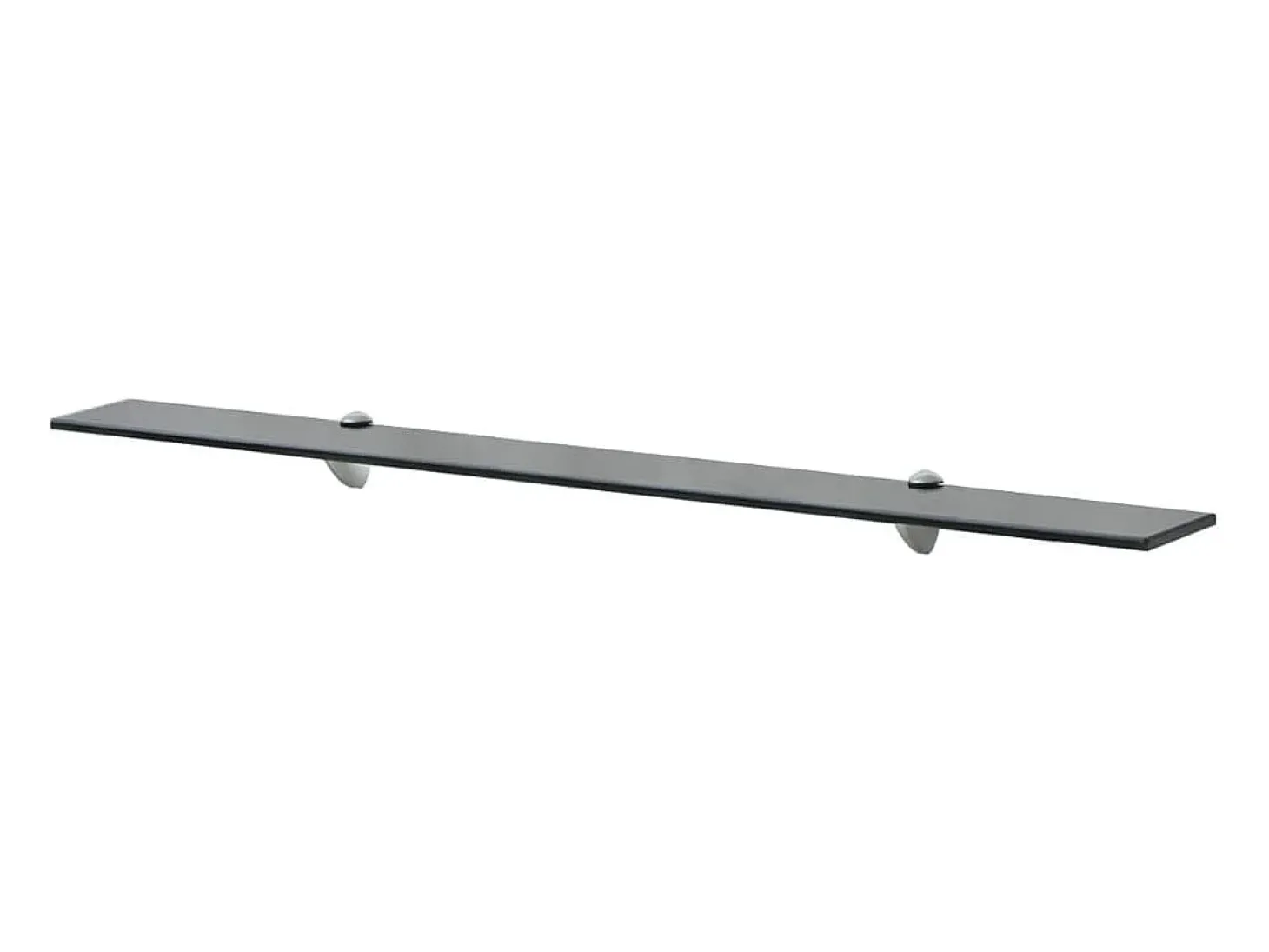 Estantes de pared 2 uds Cristal 100x20 cm 8 mm