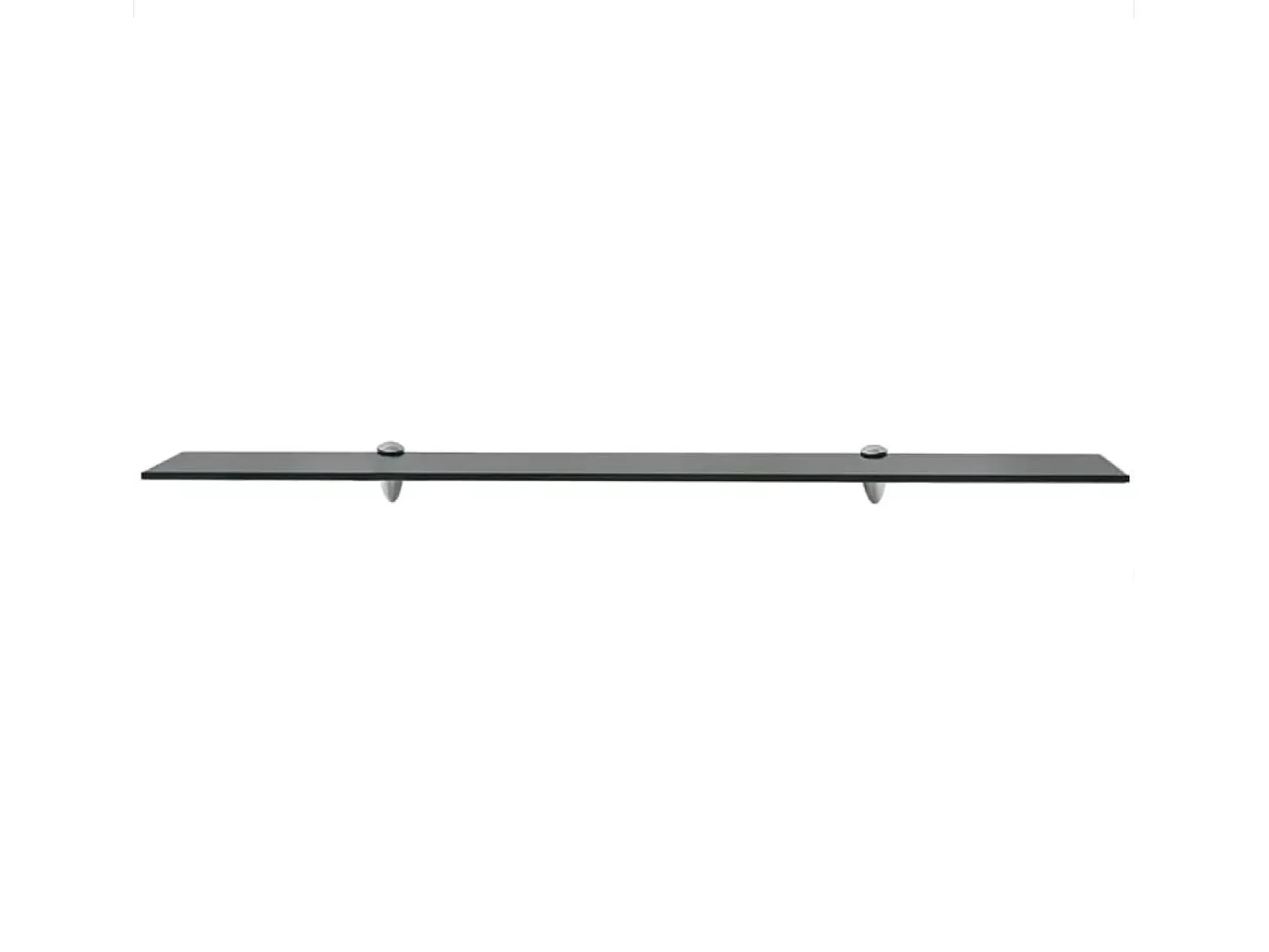 Estantes de pared 2 uds Cristal 100x20 cm 8 mm