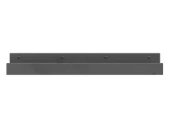 Estantes de pared 2 uds Gris 80x12x9 cm Madera maciza de pino