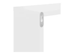 Estantes de pared 2 uds madera contrachapada blanco 100x15x20cm