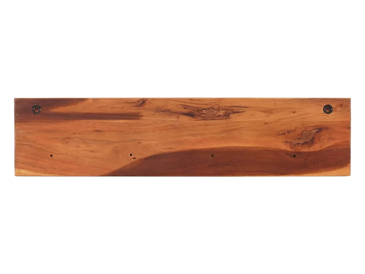 Estantes de pared 2 uds 112x20x26 cm madera maciza de acacia