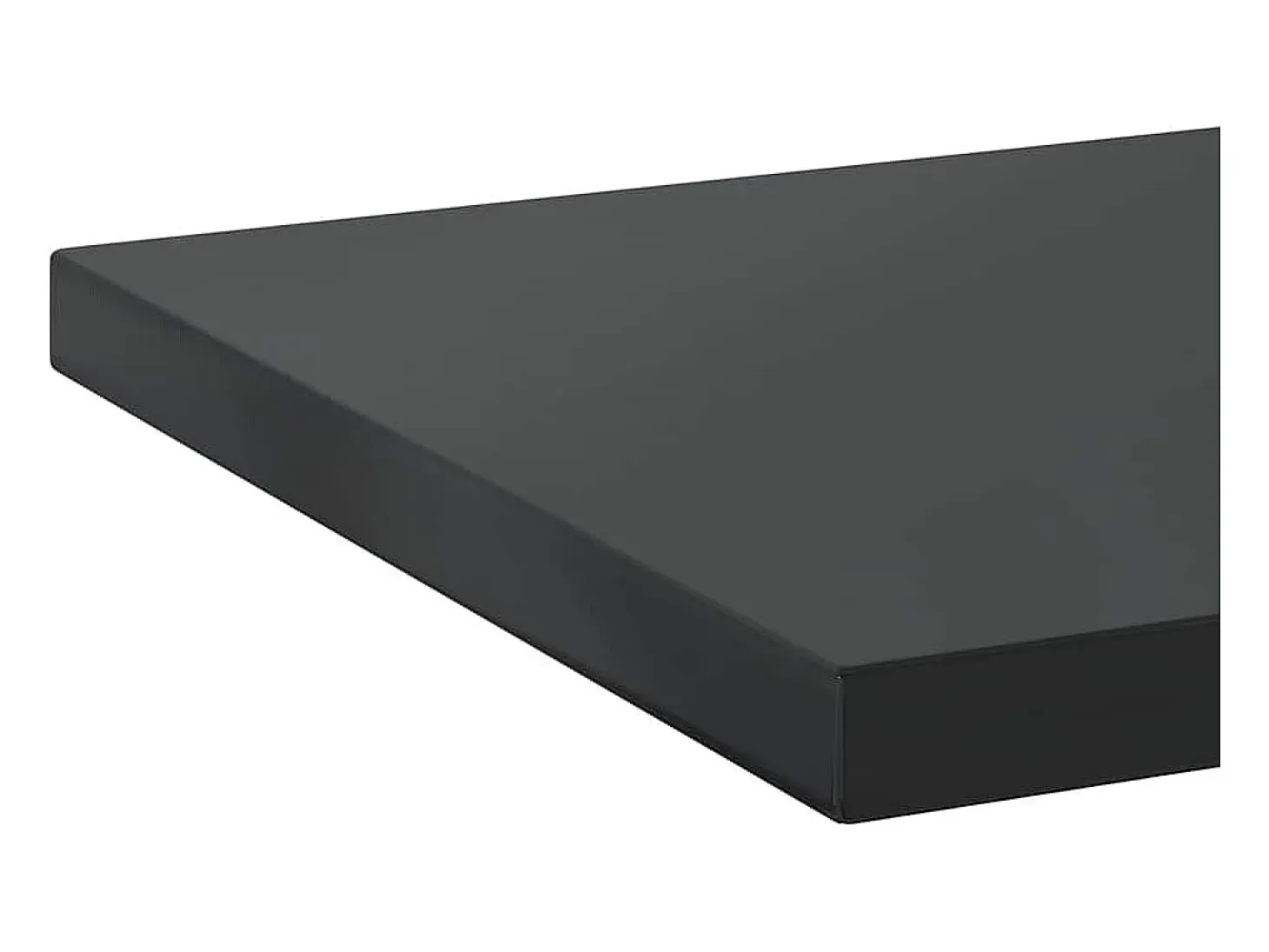 Estantes de pared 2 uds 100x40x3 cm acero inoxidable negro