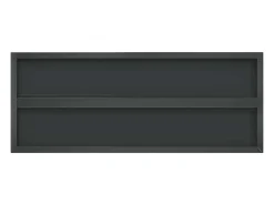 Estantes de pared 2 uds 100x40x3 cm acero inoxidable negro