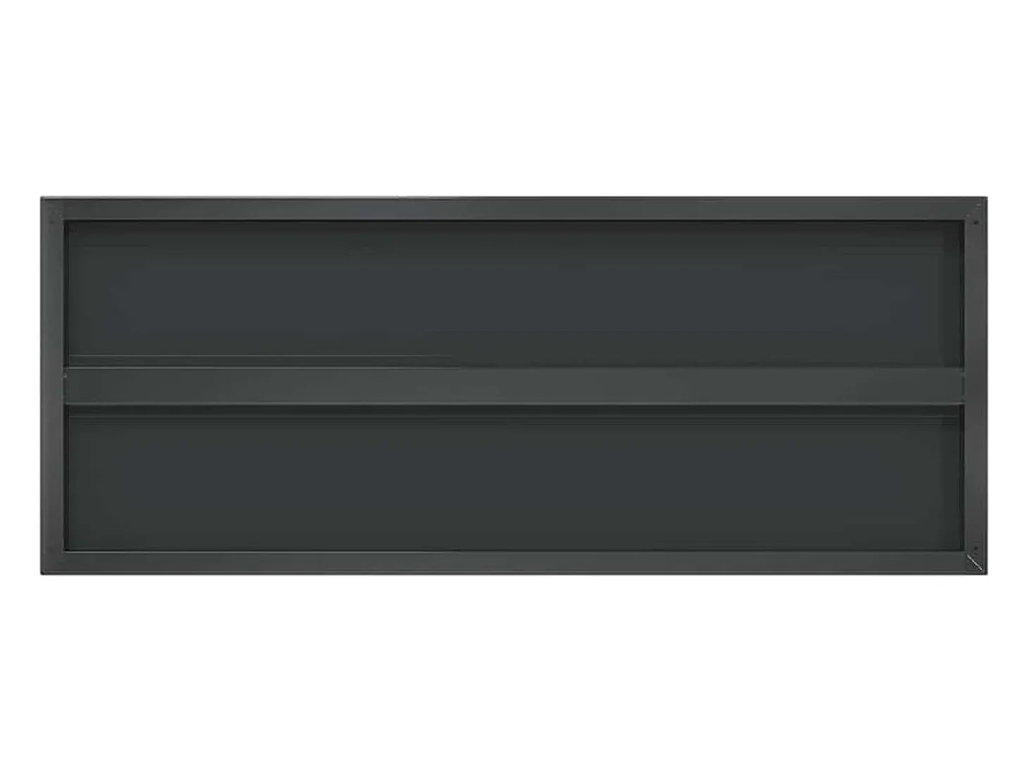 Estantes de pared 2 uds 100x40x3 cm acero inoxidable negro