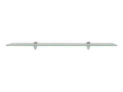 Estantes de pared 2 unidades vidrio 8 mm 80x10 cm ES25560