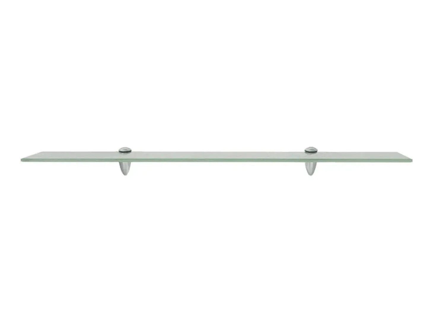 Estantes de pared 2 unidades vidrio 8 mm 80x10 cm ES25560