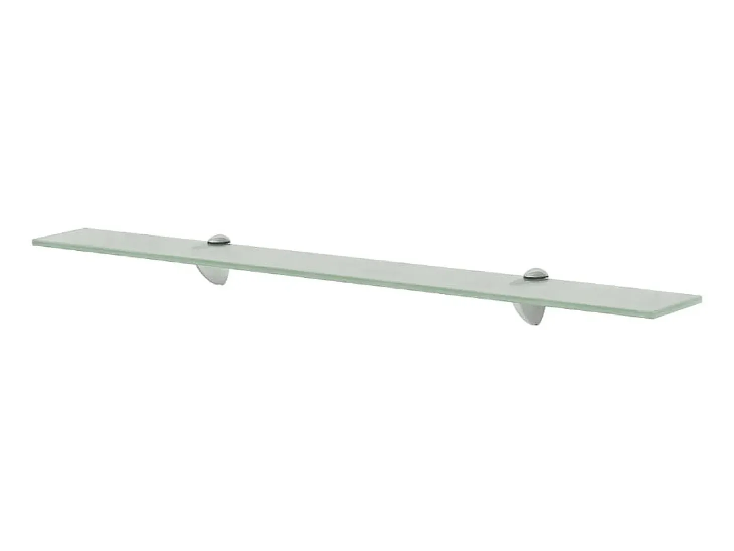 Estantes de pared 2 unidades vidrio 8 mm 80x10 cm ES25560