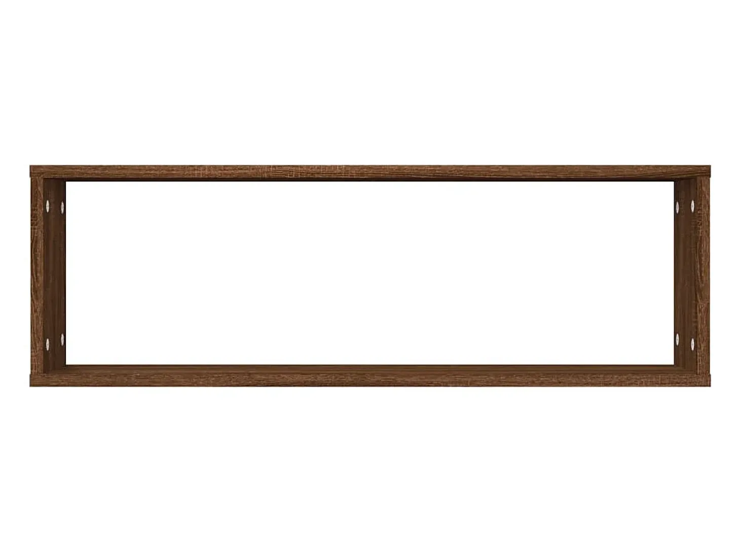 Estantes de pared cúbicos 4 piezas Roble marrón 80x15x26,5 cm