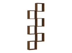 Estantes de pared cúbicos 6 piezas roble marrón 30x15x30cm