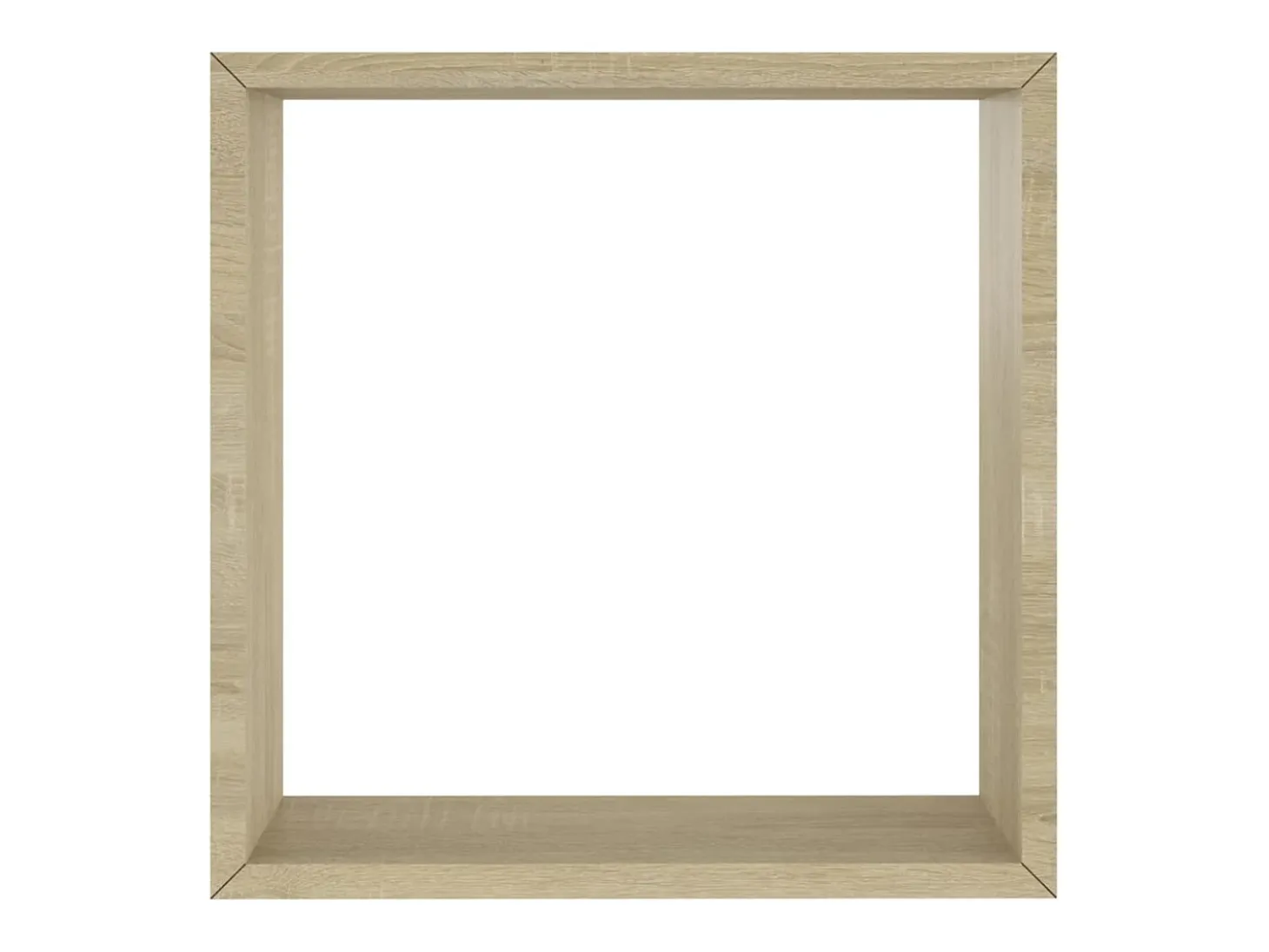 Estantes de pared cúbicos de 3 piezas, roble Sonoma