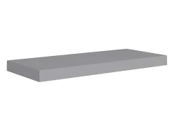 Estantes de pared flotantes 2 piezas Gris 60x23,5x3,8 cm MDF