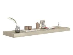 Estantes de pared flotantes 4 piezas roble 90x23,5x3,8 cm MDF
