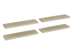 Estantes de pared flotantes 4 piezas roble 90x23,5x3,8 cm MDF