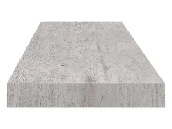 Estantes de pared flotantes 4 piezas gris hormigón 80x23,5x3,8 cm MDF