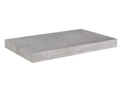Estantes de pared flotantes 2 piezas gris hormigón 50x23x3,8 cm MDF