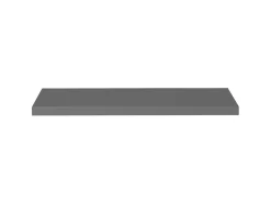 Estantes de pared pared 2 uds MDF gris brillo 90x23,5x3,8 cm ES42688