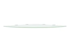 Estantes esquina 2 uds soportes cromados vidrio blanco 45x45 cm ES597718