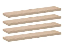Estantes flotantes 4 piezas 110x23,5x4 cm madera de ingeniería