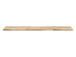 Estantes flotantes 2 uds 140x40x2 cm acacia maciza sin tratar
