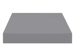 Estantes flotantes de pared 2 piezas gris 23x23,5x3,8 cm MDF